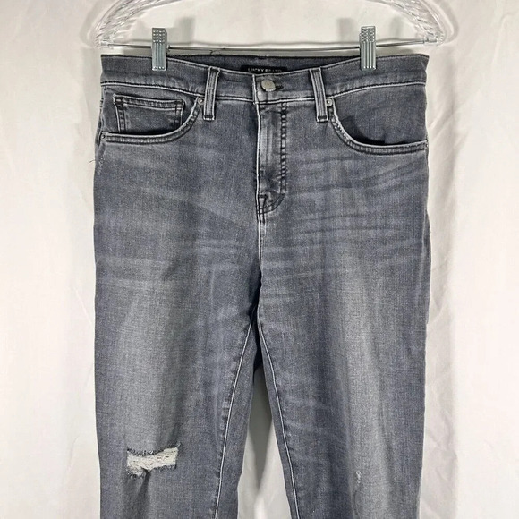Lucky Brand Jeans 10 30L Black Mid Rise Ava Skinny Cotton Blend Button Zip - Picture 2 of 12